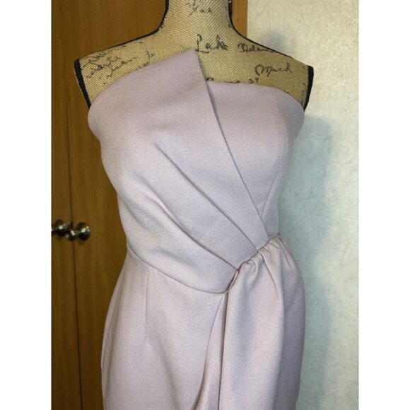 ELLIAT Reception Ruffle Midi Dress Lilac Pink Structured Formal Party S/M READ - Picture 10 of 12